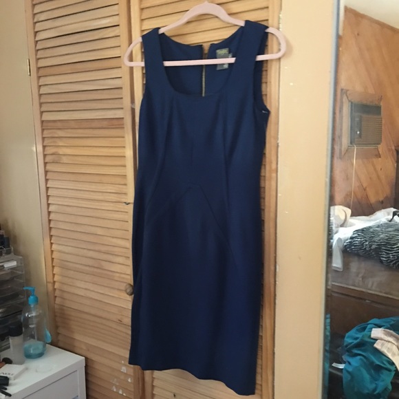 Blue dress knee length