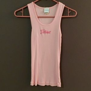 Baby pink Titleist tank. 💗