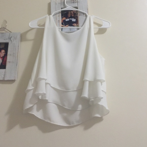 White crop top