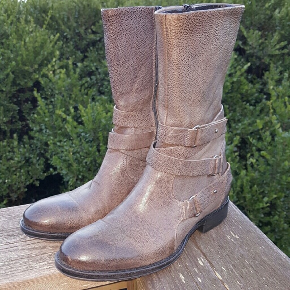 Gorgeous Vera Wang Lavender Label biker boots.