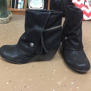 Black booties NEVER WORN