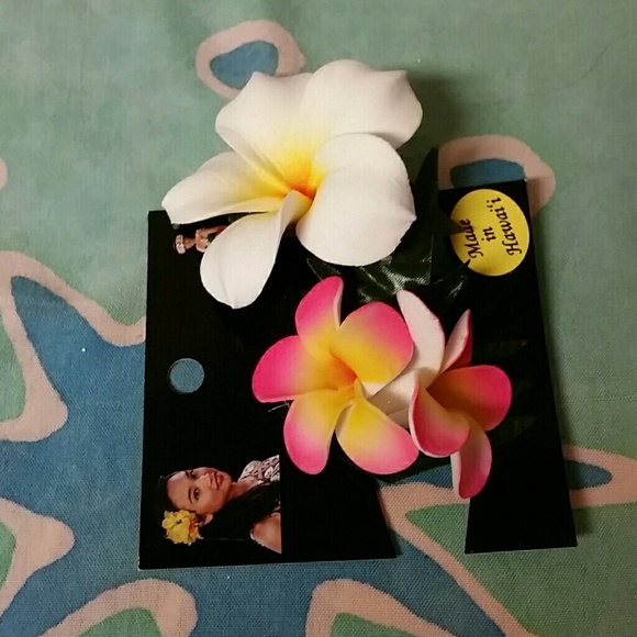 Flower hair clips