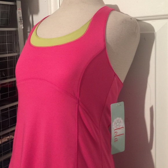 NWT Lola size small pink workout stretch dress - Picture 2 of 4