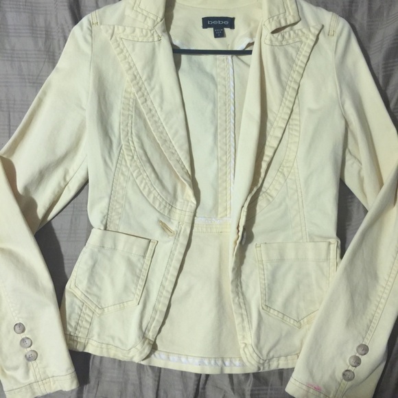 Yellow BeBe blazer/jacket size 2 - Picture 1 of 2