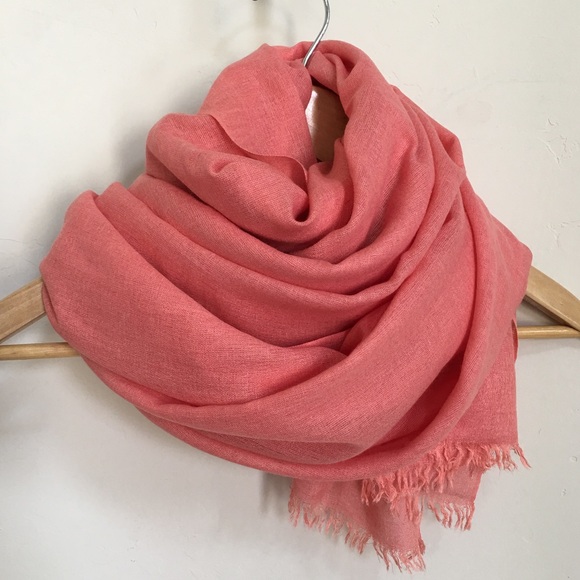 J.Crew Silk Blend Shawl (Pink Persimmon)