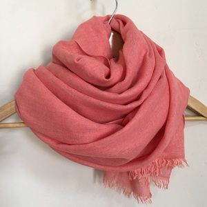 J.Crew Silk Blend Shawl (Pink Persimmon)