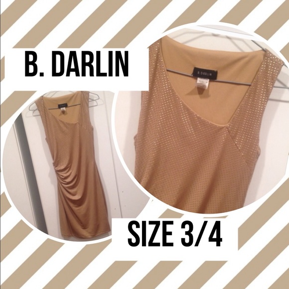 B. DARLIN - size 3/4 - gold dress