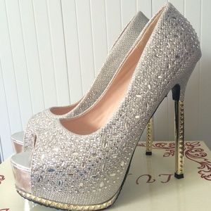 Women's pumps platform shoes for wedding party
