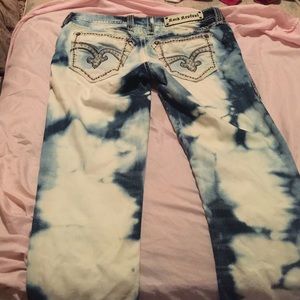 Bleached Rock Revival Women Jeans