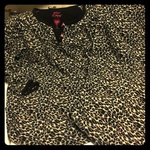 Leopard Print PJs by Betsey Johnson size s