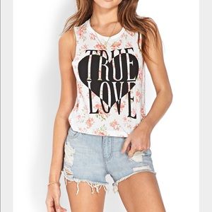 True love floral shirt