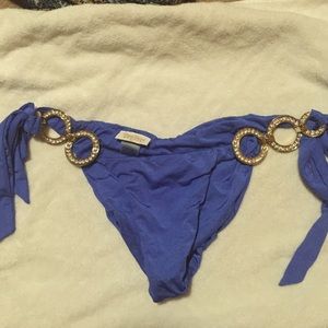 Beach Bunny Swimwear Bronze Side Tie Skimpy Bottom