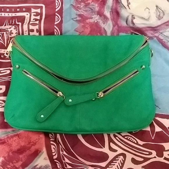 Street Level Aqua Green Clutch