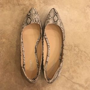 Snake skin flats