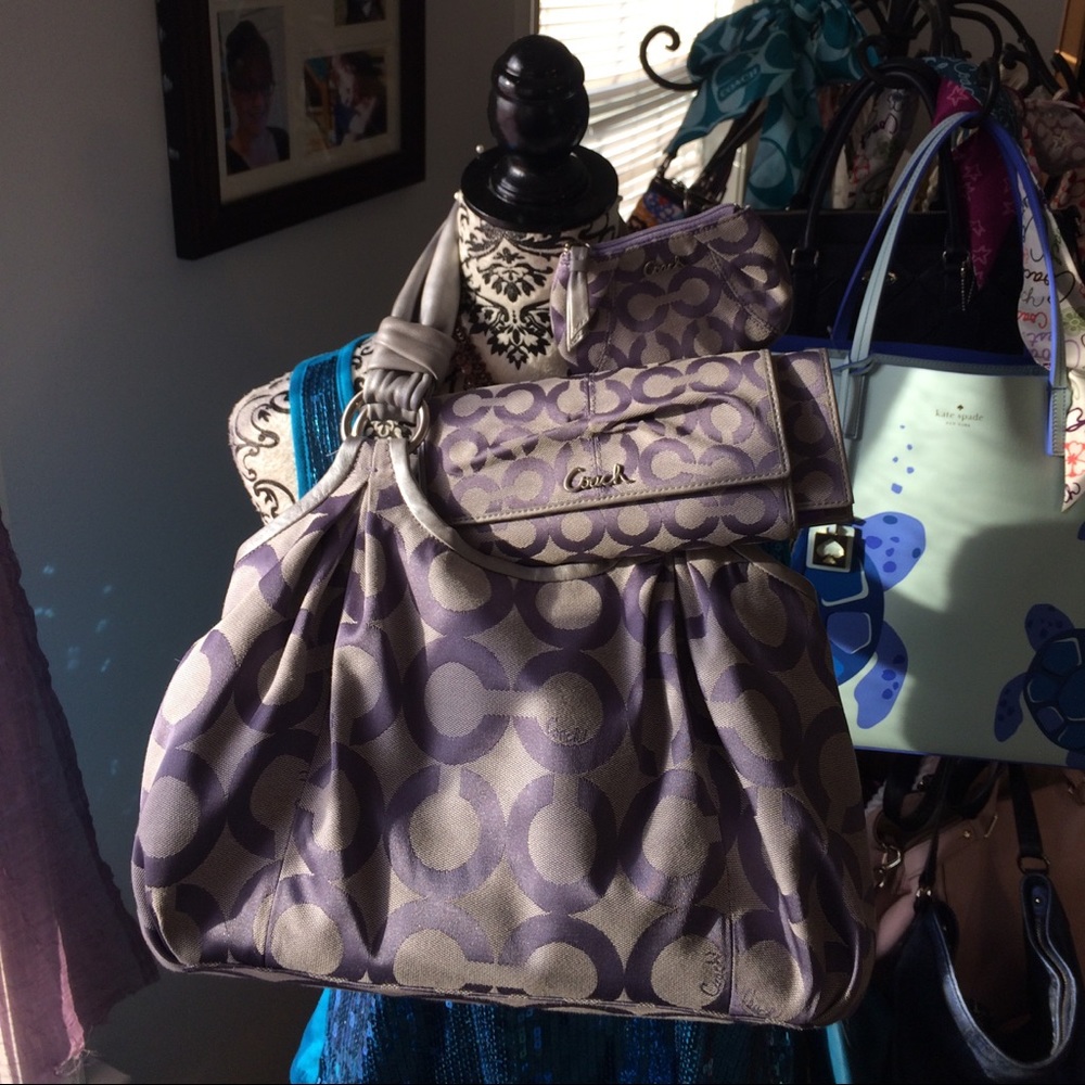RARE💋Auth Coach Parker Handbag - Picture 3 of 7