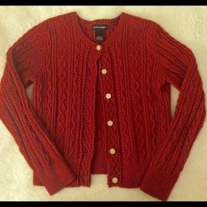 Ralph Lauren red detailed cardigan