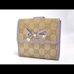 Authentic Gucci French compact wallet