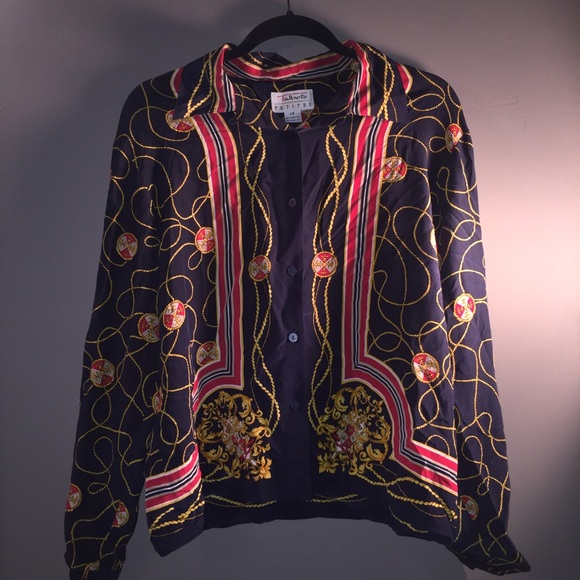 Talbots silk blouse