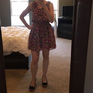 Knee length flower dress