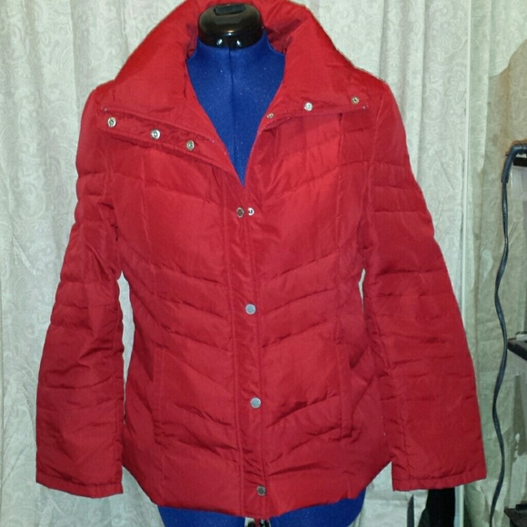 Kenneth Cole Reaction down & feather coat