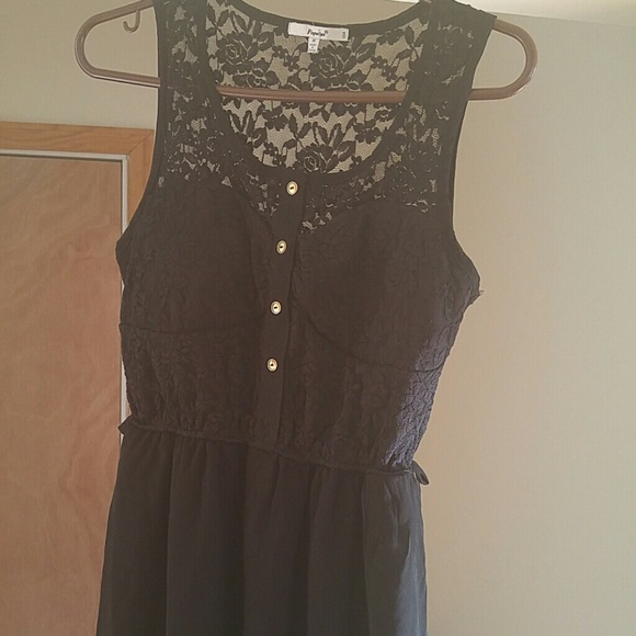 Shear black dress