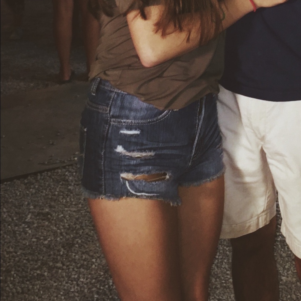 Charlotte Russe high waisted jean shorts