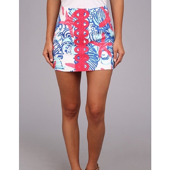 EUC Tate skirt in 'she she shells' size 0