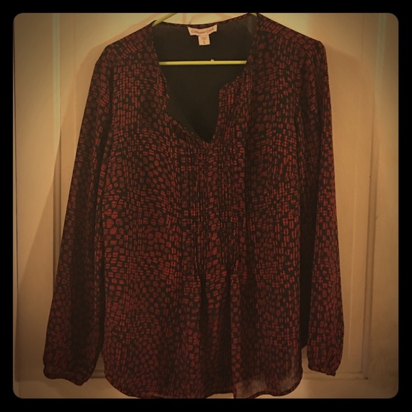 Cold water creek XL tunic blouse top