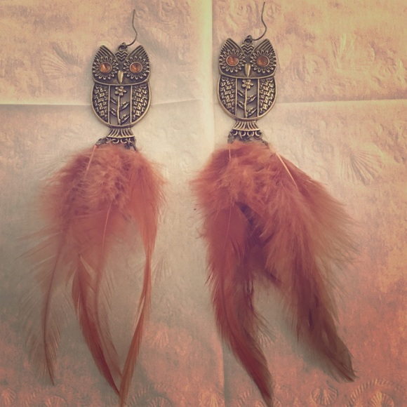 Dangly owl earrings!