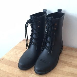 Chooka black casual rain boots