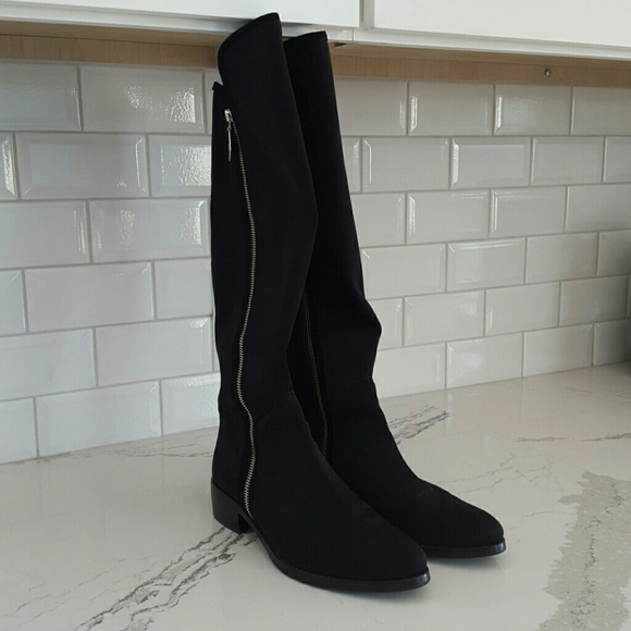 Black summer boots