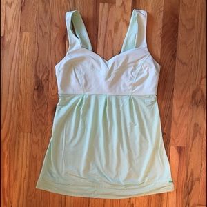 Mint green lululemon tank