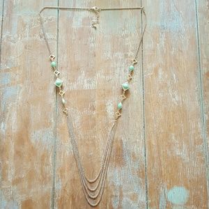 Turquoise and gold necklace
