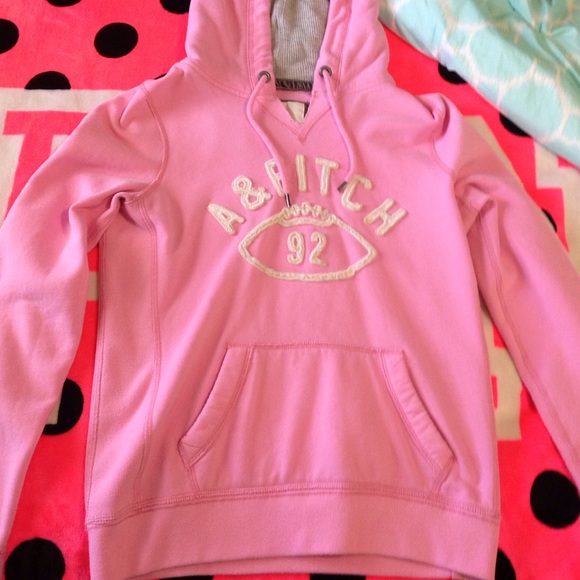 abercrombie and fitch pink hoodie