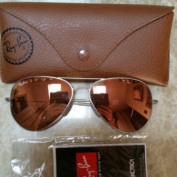 Rose gold ray bans
