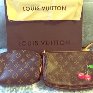 Two Louis Vuitton handbags