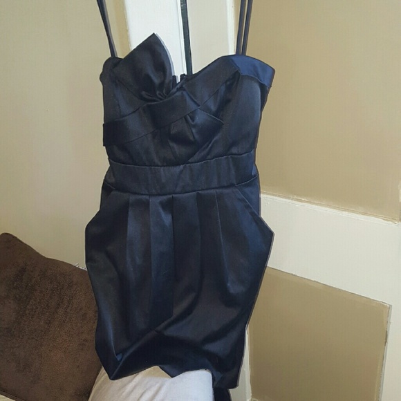 Black mini dress