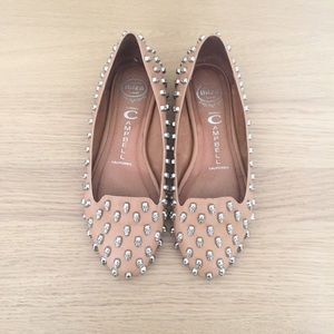 Jeffrey Campbell Skulltini Beige/Nude Flats