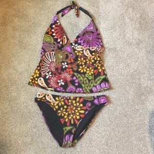Victoria secret multicolored tankini, size medium