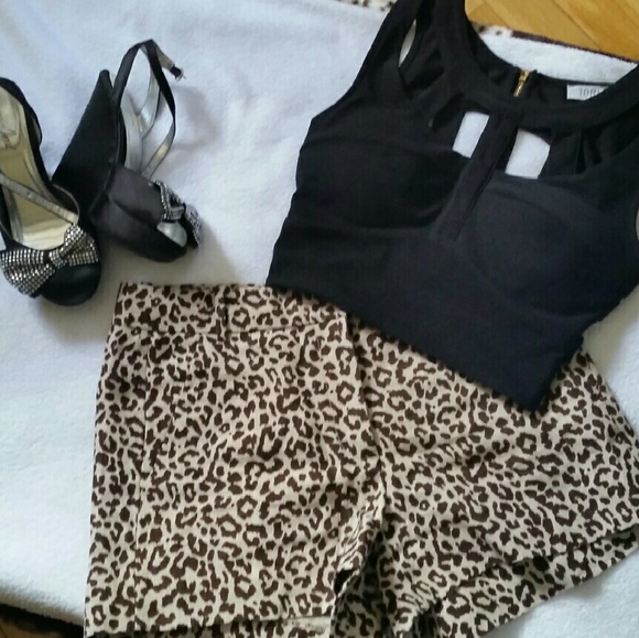 J.Crew High Waisted Cheetah Shorts