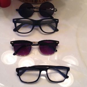 All types of black glasses MK