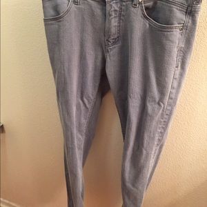 Clothes- stretchy Zara jeans. Tight 32.