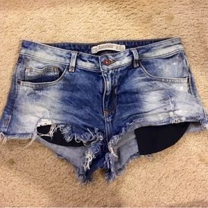 Zara Premium Denim Jean Shorts 4