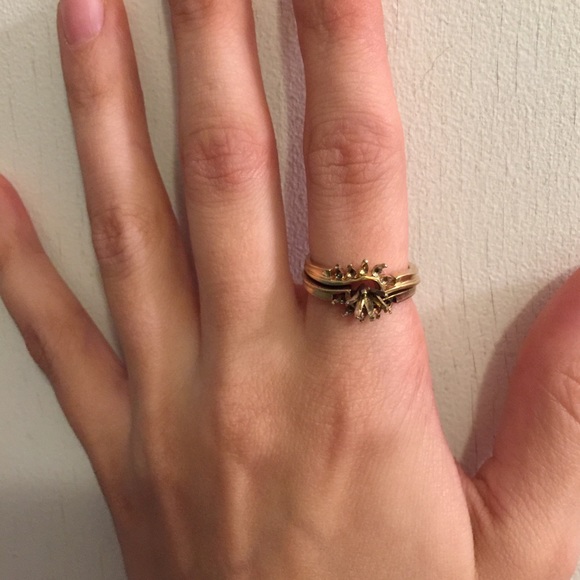 *on hold* 14K Gold Wedding set - no diamonds