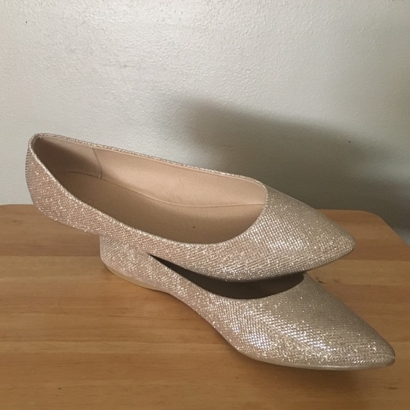 Gold and Glitter Flats - Picture 4 of 4