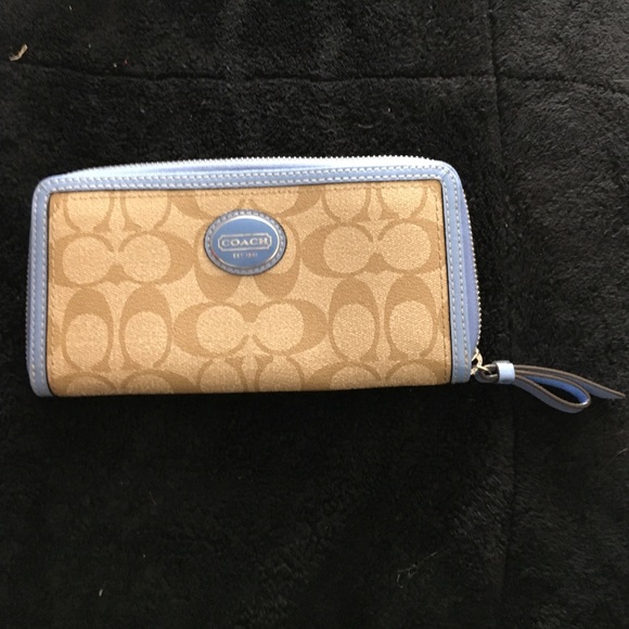 Brand new periwinkle coach wallet