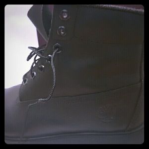 Mens Black Leather Timberland boots