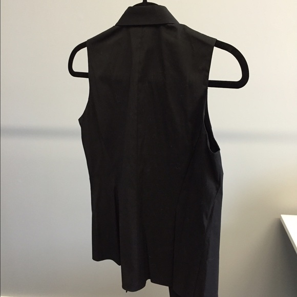 Lafayette 148 collared sleeveless shirt - Picture 4 of 4