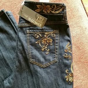 BNWT Chico's Platinum Size 1 Reg Original Jeans