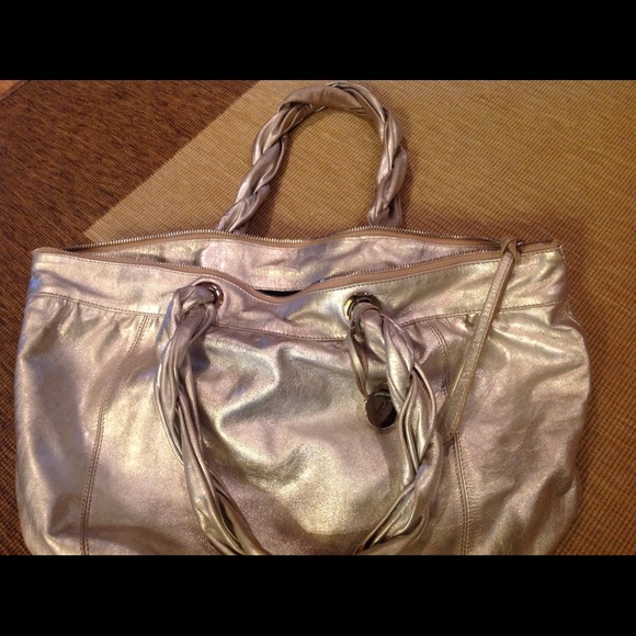 SOLD -Furla silver metallic tote/shoulder bag - Picture 4 of 4